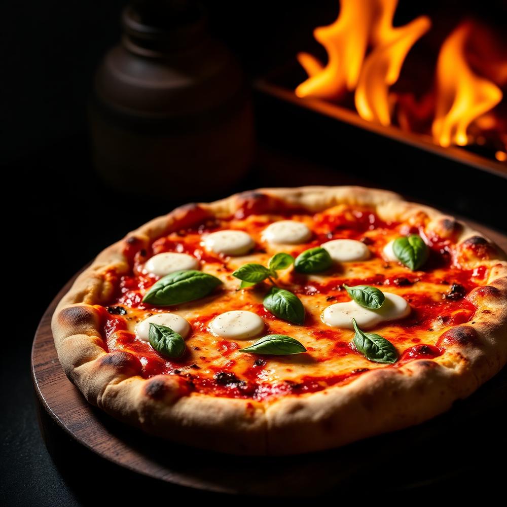 Wood-fired pizza